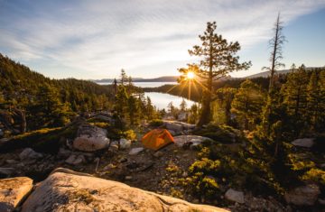 camp near water