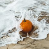 pumpkins and stones